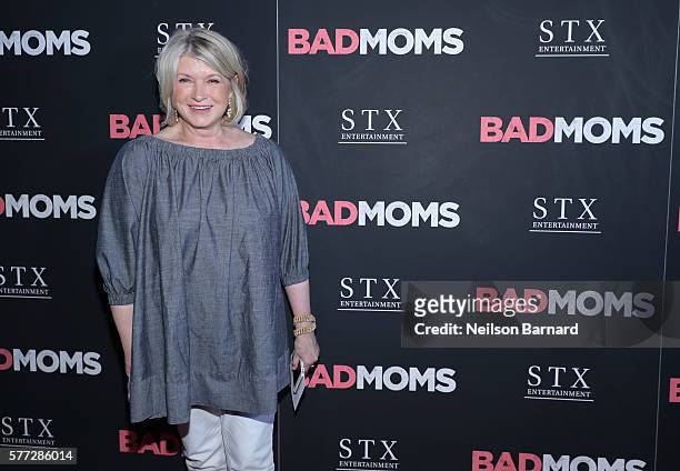 Martha Stewart attends the "Bad Moms" premiere at Metrograph on July 18, 2016 in New York City.