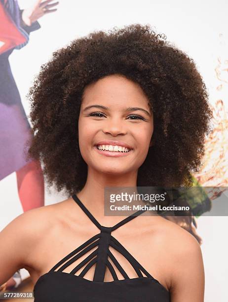 Actress Indeyarna Donaldson-Holness attends the 'Absolutely Fabulous: The Movie' New York premiere at SVA Theater on July 18, 2016 in New York City.