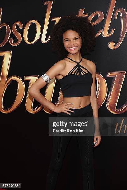 Indeyarna Donaldson-Holness attends the New York premiere of "Absolutely Fabulous: The Movie" at SVA Theater on July 18, 2016 in New York City.