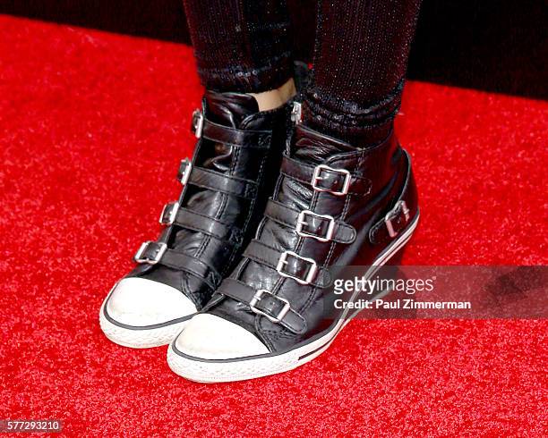 Indeyarna Donaldson-Holness, shoe detail, at "Absolutely Fabulous: The Movie" New York Premiere at SVA Theater on July 18, 2016 in New York City.