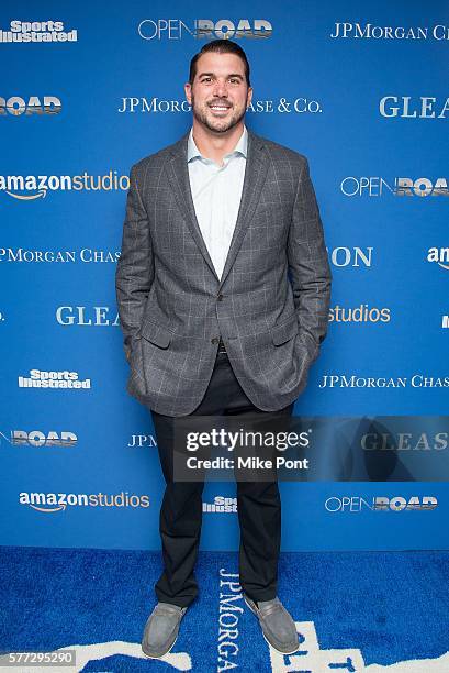 Zak DeOssie attends the "Gleason" New York premiere at Henry Luce Theater on July 18, 2016 in New York City.