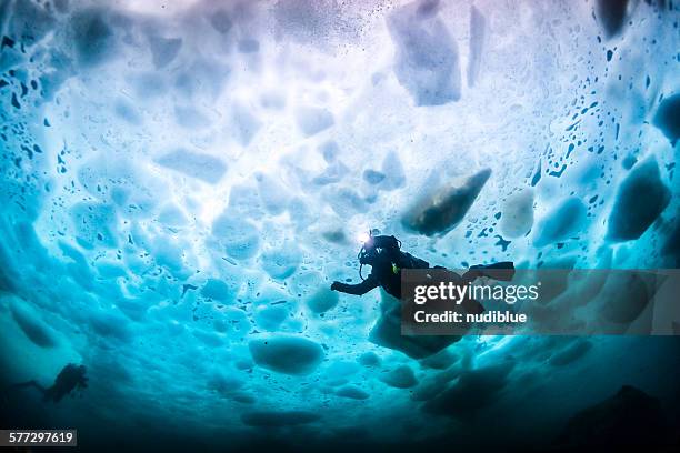 under ice - shiretoko stock pictures, royalty-free photos & images