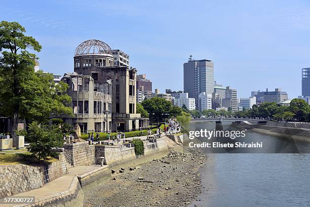 genbaku dome - hiroshima peace memorial stock pictures, royalty-free photos & images