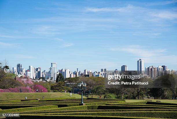 a view to the city - curitiba stockfoto's en -beelden