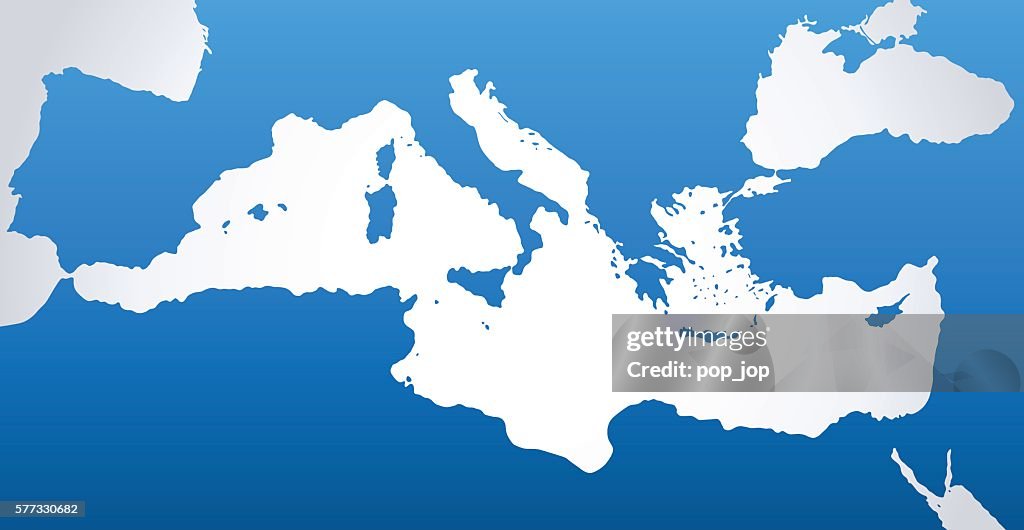 Mediterranean map