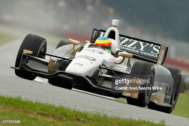 IndyCar Driver Mike Conway in action during the Qualifications for The Honda Indy 200 at the Mid-Ohio Sports Car Course in Lexington, OH