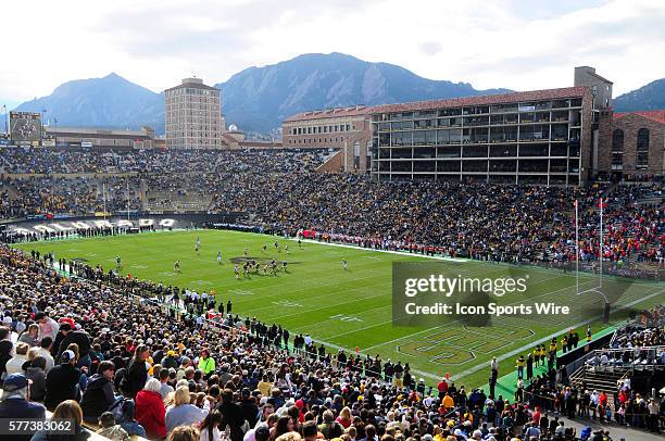 General view of Folsom Field with the