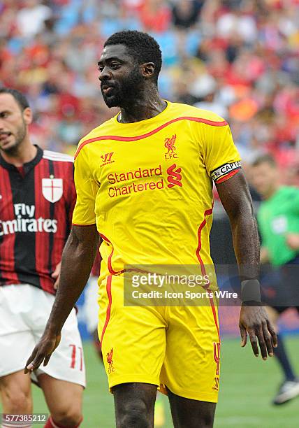 Liverpool defender Kolo Toure in the Guinness International Championship Cup being played at Bank of America Stadium in Charlotte,NC. Liverpool F.C....