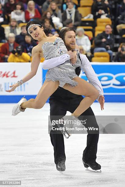 Lynn Kriengkrairut and Logan Giulietti-Schmitt put on a wonderful show during the U.S. Figure Skating Championships at TD Garden in Boston, MA