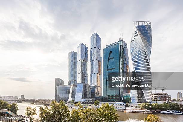 moscow international business center - moscow international business center stock pictures, royalty-free photos & images