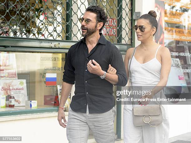 Eva Longoria and Jose Baston are seen on July 18, 2016 in Marbella, Spain.