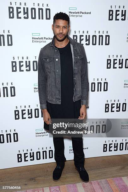 Jeffrey Boyer Chapman attends the "Star Trek Beyond" New York premiere at Crosby Street Hotel on July 18, 2016 in New York City.