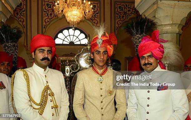 Maharaja Padmanabh Singh at his 18th birthday celebrations with traditional rituals and ceremonies at the City Palace in Jaipur.