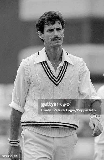 Richard Hadlee of New Zealand during the 2nd Test match between England and New Zealand at Trent Bridge, Nottingham, 12th August 1986.