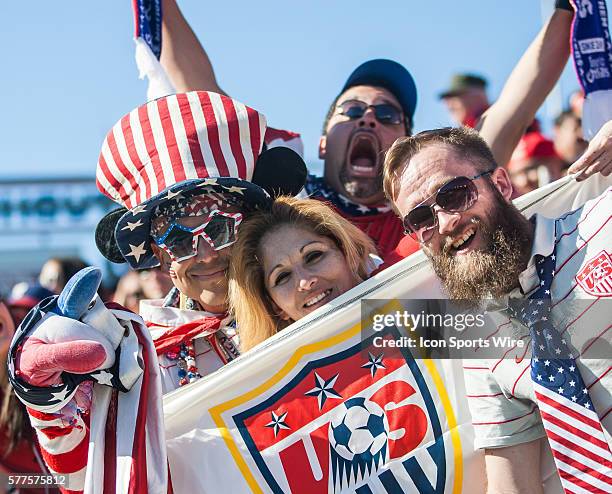 Fans during the friendly soccer match between the United States National Team and the Korea Republic National Team at the StubHub Center in Los...