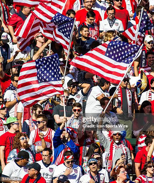 Fans during the friendly soccer match between the United States National Team and the Korea Republic National Team at the StubHub Center in Los...