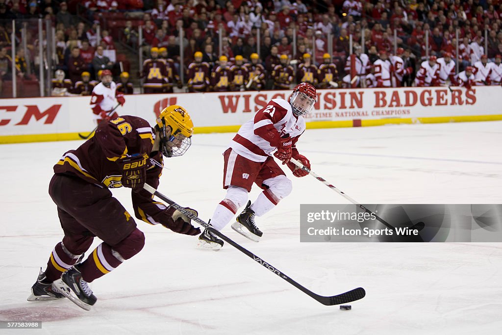 NCAA HOCKEY: FEB 06 Minnesota at Wisconsin