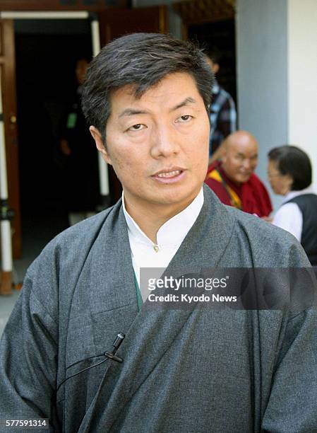 India - Photo taken on May 21 shows Prime Minister-elect Lobsang Sangay of the Tibetan government-in-exile.