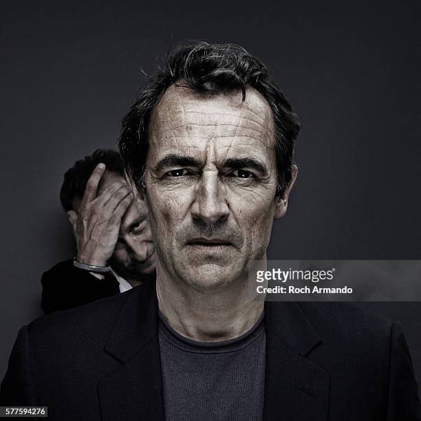 Actors Albert Dupontel and Benoit Poelvoorde are photographed for Self Assignment on May 21, 2012 in Cannes, France.