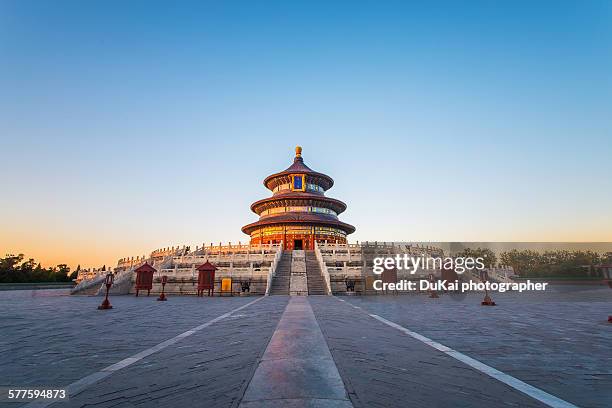 temple of heaven - temple of heaven stock pictures, royalty-free photos & images