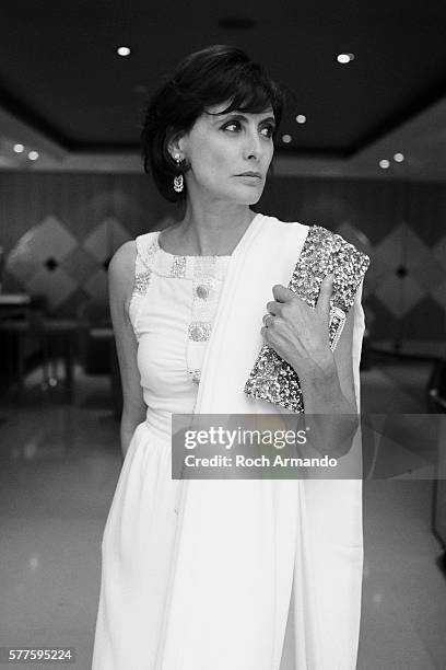 Ines de la Fressange is photographed for Self Assignment on May 20, 2013 in Cannes, France.