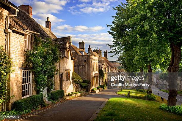 burford morning - cotswolds stock pictures, royalty-free photos & images