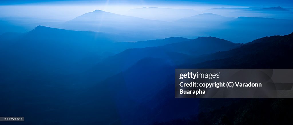 Mountain leyer level in Thailand