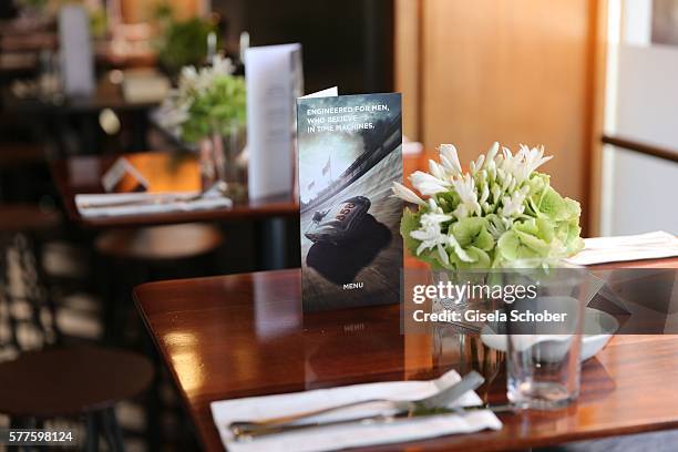 General view during the IWC watch presentation ot fhe three new 'IWC Ingenieur' special edition at bar Paisano on July 19, 2016 in Munich, Germany.