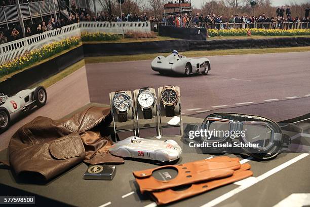 Ingenieur Chronograph Edition 'Rudolf Caracciola' , 'W 125' and '74th Members' Meeting at Goodwood' during the IWC watch presentation ot fhe three...