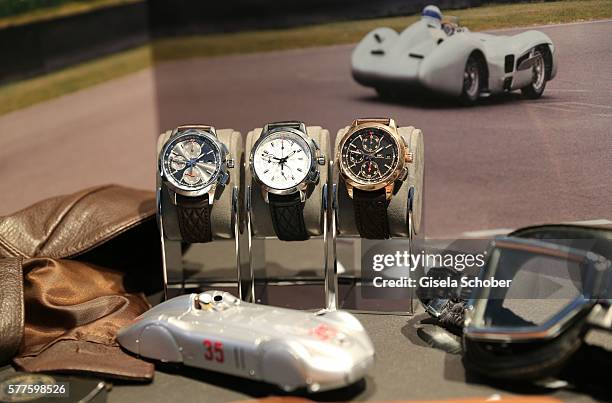 Ingenieur Chronograph Edition 'Rudolf Caracciola' , 'W 125' and '74th Members' Meeting at Goodwood' during the IWC watch presentation ot fhe three...