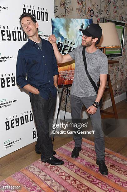 Actos Ben Shenkman and Paulo Costanzo attend the "Star Trek Beyond" New York premiere at Crosby Street Hotel on July 18, 2016 in New York City.