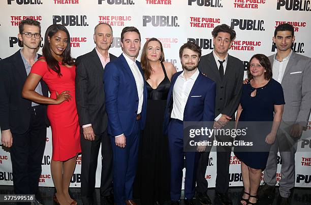Harry Davies, De'Adre Aziza, Michael Countryman, Playwright James Graham, Director Josie Rourke, Daniel Radcliffe, Reg Rogers, Rachel Dratch and...