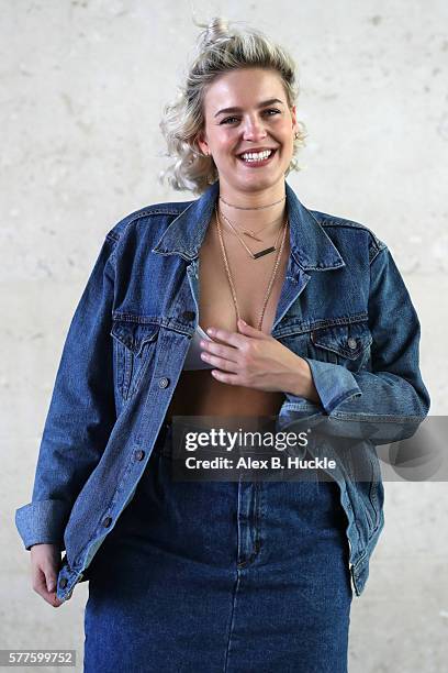 Singer Anne-Marie seen leaving the BBC Radio 1 Studios on July 19, 2016 in London, England.