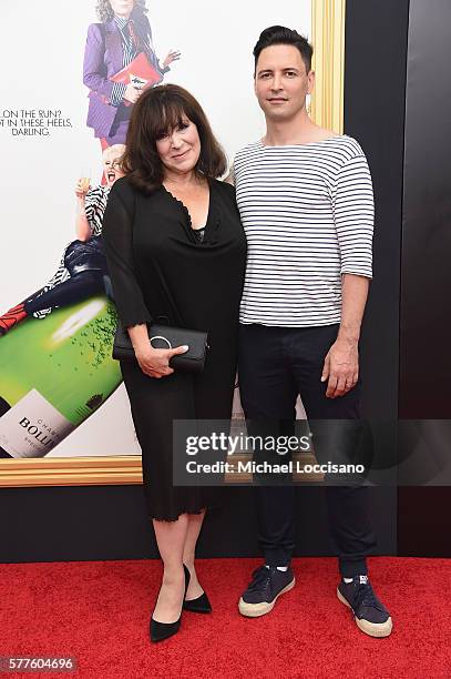 Actress Harriet Thorpe and Sean Palmer attend the 'Absolutely Fabulous: The Movie' New York premiere at SVA Theater on July 18, 2016 in New York City.