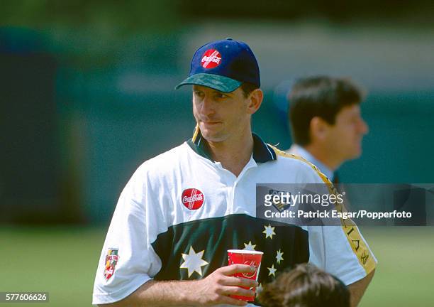 Michael Kasprowicz of Australia during the Australian Tour of England, 15th May 1997.