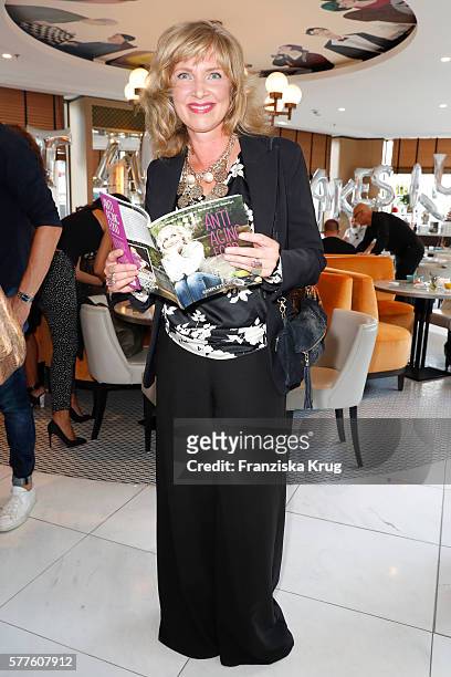 Nanna Kuckuck attends the presentation of the Elna-Margret zu Bentheim-Steinfurt book 'Eat What Makes You Glow - Anti Aging Food' on July 19, 2016 in...