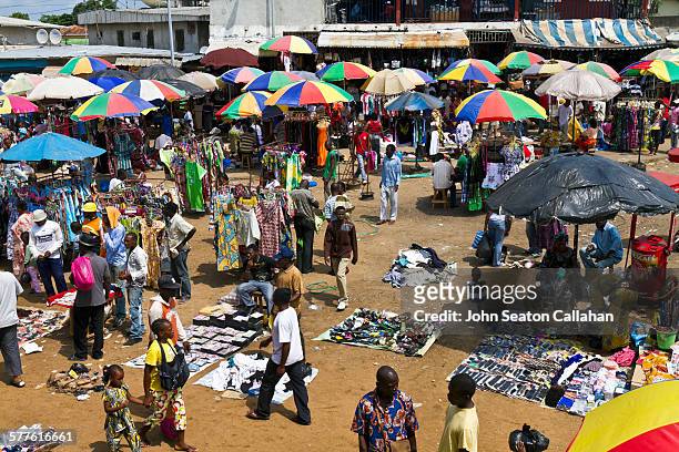 the marché mont bouet - libreville stock pictures, royalty-free photos & images
