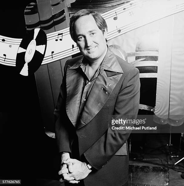 American singer-songwriter and pianist, Neil Sedaka, Las Vegas, USA, 8th April 1977.