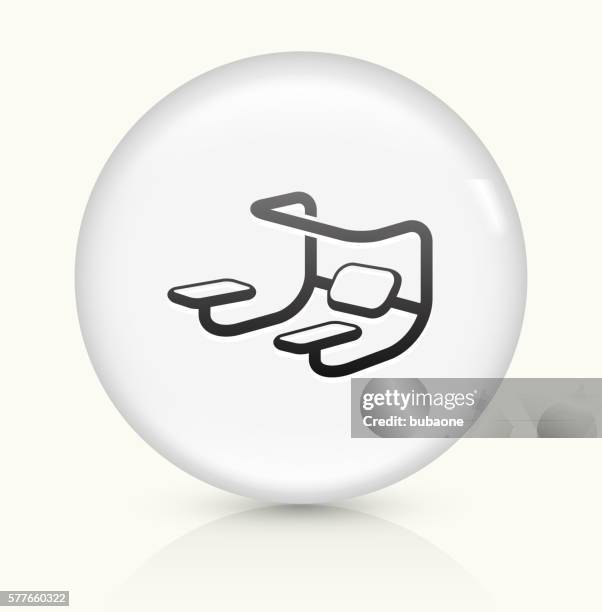 workout icon on white round vector button - sit ups stock illustrations