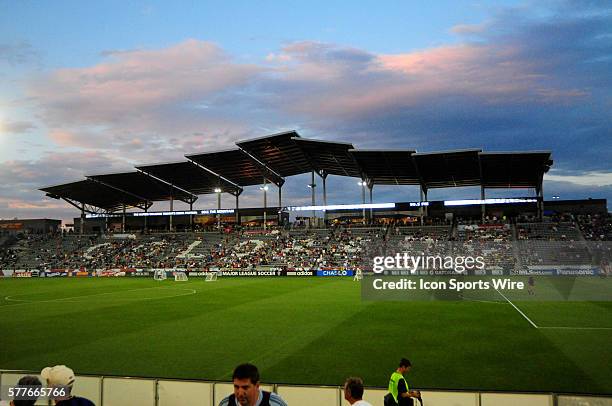 General view of the field and stands at Dicks Sporting Goods Park during a game between FC Dallas and the Colorado Rapids at Dicks Sporting Goods...