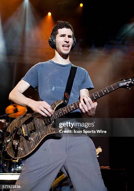 Brad Delson of Linkin Park performs at Epicenter '09 at the Fairplex in Pomona, CA.