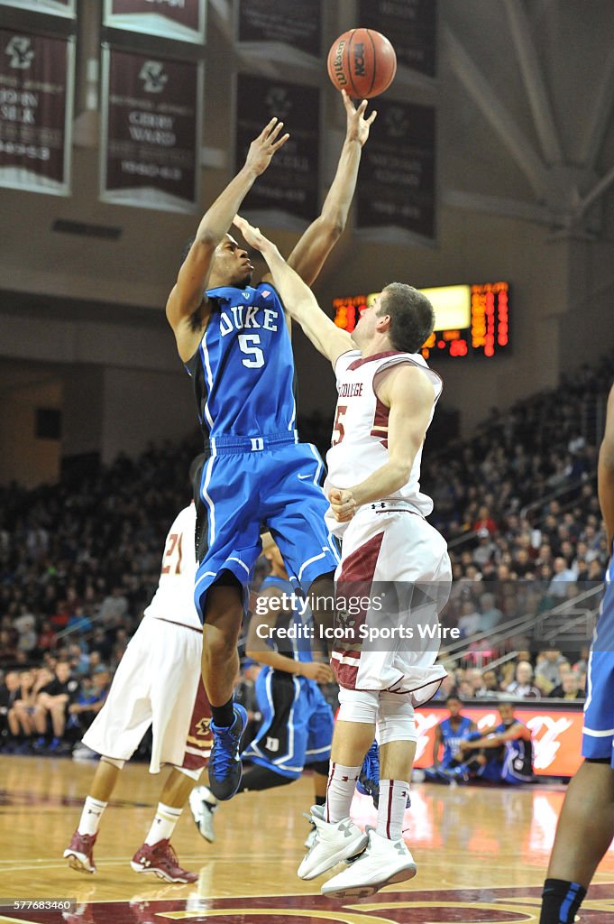 NCAA BASKETBALL: FEB 08 Duke at Boston College