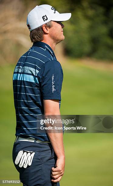 Matt Jones competes in the Northern Trust Open golf tournament held at the Riviera Country Club in Pacific Palisades.