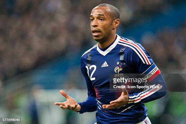 Thierry Henry of France during the second leg of the World Cup play-off football match between France and the Republic of Ireland, at the Stade de...