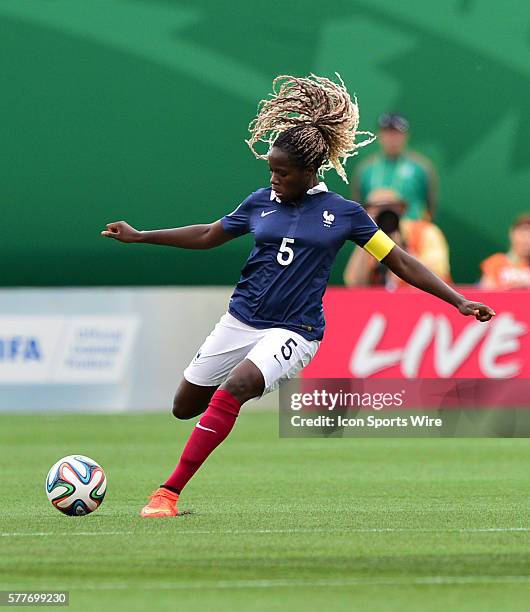 France's Aminata Diallo in action against Paraguay at the FIFA U-20 Girls World Cup at Commonwealth Stadium in Edmonton, Alberta, Canada.