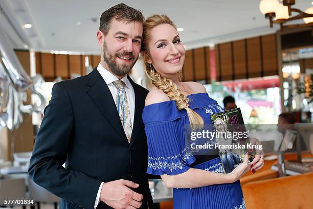 Carl Ferdinand zu Bentheim- teinfurt and Elna-Margret zu Bentheim-Steinfurt during the presentation of the Elna-Margret zu Bentheim-Steinfurt book...