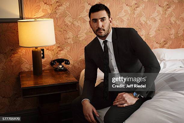 Baseball player Matt Harvey is photographed for New York Post's Alexa on February 8, 2016 in New York City.