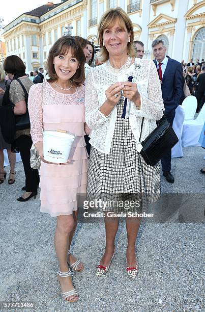 Sabine Sauer and Princess Ursula, Uschi of Bavaria during the Summer Reception of the Bavarian State Parliament at Schleissheim Palace on July 19,...
