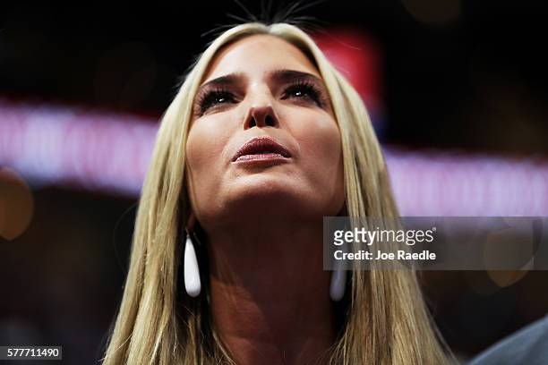 Ivanka Trump attends the roll call on the second day of the Republican National Convention on July 19, 2016 at the Quicken Loans Arena in Cleveland,...