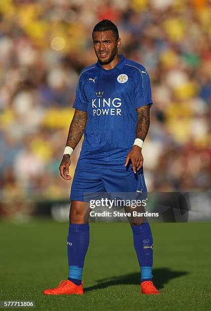Danny Simpson of Leicester City during the pre-season friendly between Oxford United and Leicester City at Kassam Stadium on July 19, 2016 in Oxford,...